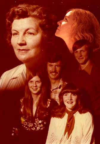 "For this photo, I asked blog readers to send in their family photos and Photoshopped myself into them for kicks. I'm in the upper righthand corner."
